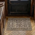 thumbnail image 3 of BERTHMEER 2'x3' Small Area Rugs for Entryway Laundry Bathroom Bedroom Entrance Kitchen Dorm Brown Non Slip Washable Vintage Traditional Oriental Carpets Distressed Rugs, 3 of 6