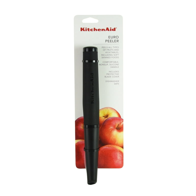 KitchenAid Potato Vegetable Peeler BLACK Handle Stainless Steel Blade Euro  Peel