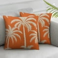 thumbnail image 2 of MLJA  Palm Tree Pillow Covers, Vintage Decoration Tropical Cushion Cover Square Pillowcase for Sofa Couch 2Pcs, 2 of 6