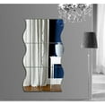 thumbnail image 1 of 6PCS Waves Shape Self-adhesive 3D Mirror-Surface Wall Stickers DIY Art Mural Decal Room Decorations, 1 of 7