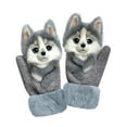 thumbnail image 1 of Guantes térmicos de invierno para hombres y mujeres - Lana de punto suave con puños extendidos para correr, hacer senderismo y caminar en clima frío, 1 of 1