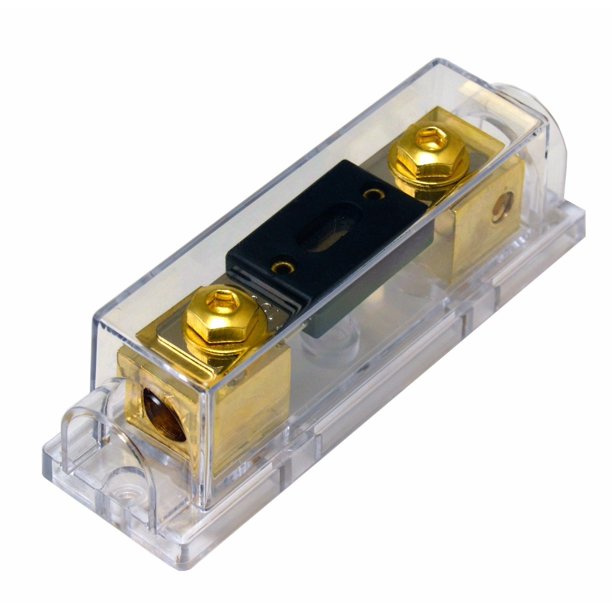 Gold Plated ANL Fuse Holder Voodoo 2/0 1/0 0 gauge no terminals needed