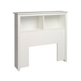 Prepac Monterey Free Standing Bookcase Headboard, Twin, White