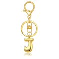 thumbnail image 2 of Hearth & Gear Custom Letter Keychain Key Ring For Initial Charm With Sturdy Metal Loop And Easy To Find Design For And Luggage, 2 of 5