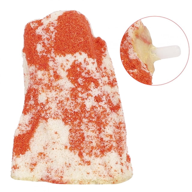 Acuario rojo blanco volcán Artificial burbuja aire piedra pecera aireación accesorio paisaje ornamento
