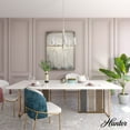 thumbnail image 3 of Hunter - Gatz 5-light Brushed Nickel, Large Chandelier, Dimmable, Candle Shaped, for Bedrooms, Dining, Living Rooms - 19784, 3 of 7