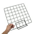 thumbnail image 3 of 5Pcs Mesh Grid Display Stands for Accessories and Photos Black Small Bases with 35x35 Black Wire, 3 of 7