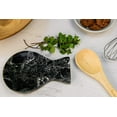 thumbnail image 3 of RADICALn Spoon Rest Handmade Marble Big Black Spatula Ladle Fork Utensil Rest - Spoon Rests Keeper Kitchen Organizer - Chef Cooking Helper Tool Countertop Spoon Holder, 3 of 5