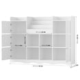 thumbnail image 3 of Hiphuta 55"In Kids Bookcase with Toy Storage Organizer, Wood Bookcase Toy Chest of 10 Compartments, Bookshelf for Kids Bedroom Classroom, White, 3 of 6
