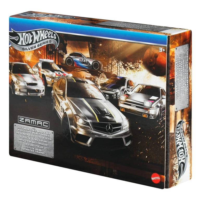 Hot Wheels 1:64 Scale Die-Cast Toy Cars & Trucks, Set of 6 Zamac