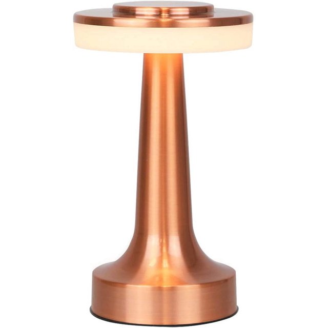 Lámpara de mesa LED portátil con sensor táctil, brillo de 3 niveles, BRILLAR Rojo Verde