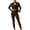 Coffee, variant on Women’s 3 Piece Workout Set – Sports Bra, Leggings & Jacket – Yoga Outfit Activewear for Gym Running Training XXL