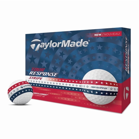 TaylorMade Tour Response Stripe USA Golf Balls 12pk
