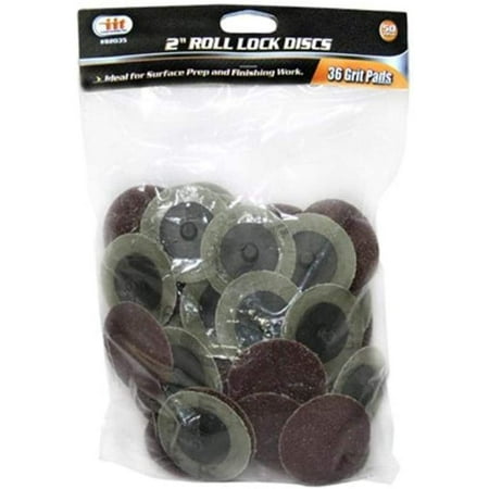 

IIT 82035 Tool 2 36 Grit Roll Lock Sanding Discs (50 PC)