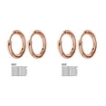 thumbnail image 1 of Jumpingount Pendientes de aro de plata para mujer Tecnología de galvanoplastia Durabilidad brillante Anillos de moda Accesorios de joyería oro oro rosa 2.5*8mm 2Conjunto, 1 of 6