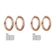 thumbnail image 4 of Jumpingount Pequeños pendientes de aro de plata Diseño único Galvanoplastia de acero inoxidable Accesorios de joyería de labios de cartílago Type8 NO8, 4 of 6