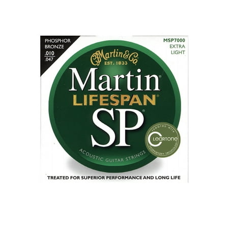 Martin Lifespan Extra Light Phosphor Bronze Acoustic Guitar Strings