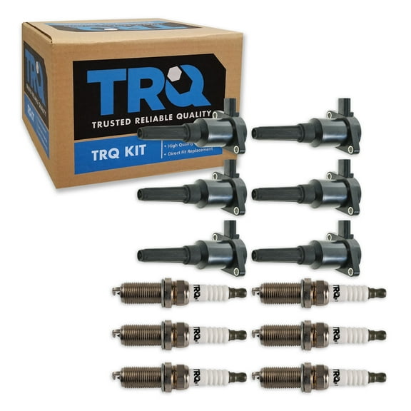 TRQ Ignition Coils & Spark Plugs Fits 1995 Jaguar XJ6 1995-1997 XJR TKA05842