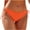 Orange, variant on RKSTN Womens Bikini Bottoms Full Coverage Swim Bottoms Mid Waisted Straped Solid Color Bathing Suit Bottoms Swimsuit Trunks