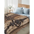thumbnail image 5 of Wooden Plank Flat Sheets Only Twin XL Size, Soft Breathable Bed Top Sheets for Mattress, Rustic Farmhouse Brown Black Barn Door Luxury Bedding Flat Sheets for Home Hotel Bedroom Bed Protection, 5 of 9