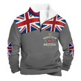 thumbnail image 3 of British- High Neck Half Zip Pullover Sweatshirt For Casual Outdoor Warmth And Soft Lined Comfort In Fall Winter, 3 of 3