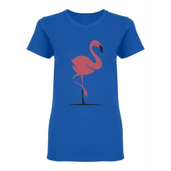 Flamingo Bird Exotic Design Shaped T-Shirt Women -Image by Shutterstock, Female Small