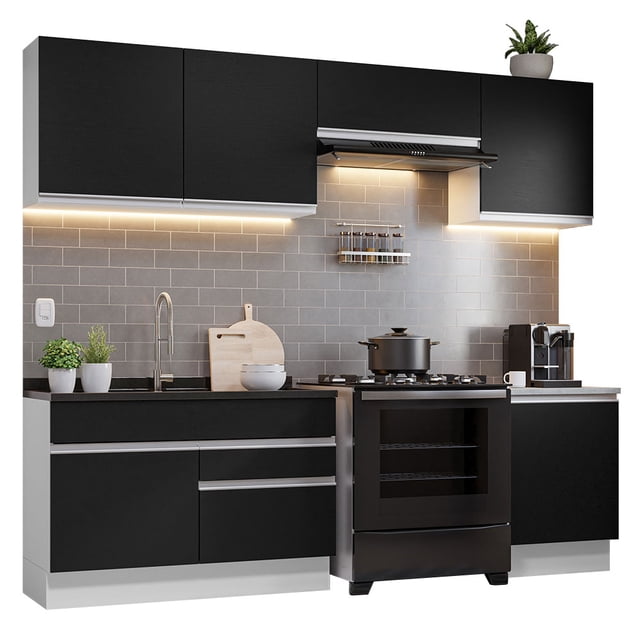 Cocina Integral Completa Glamy Madesa 260cm BN 04