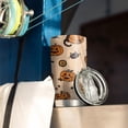 thumbnail image 3 of 20oz Tumblers Halloween Cat and Pumpkin Pattern Stainless Steel Vacuum Insulated Double Wall Travel Tumbler Cups Mug with Lid and Straw,Cleaning Brush for Cold & Hot Drinks, 3 of 7