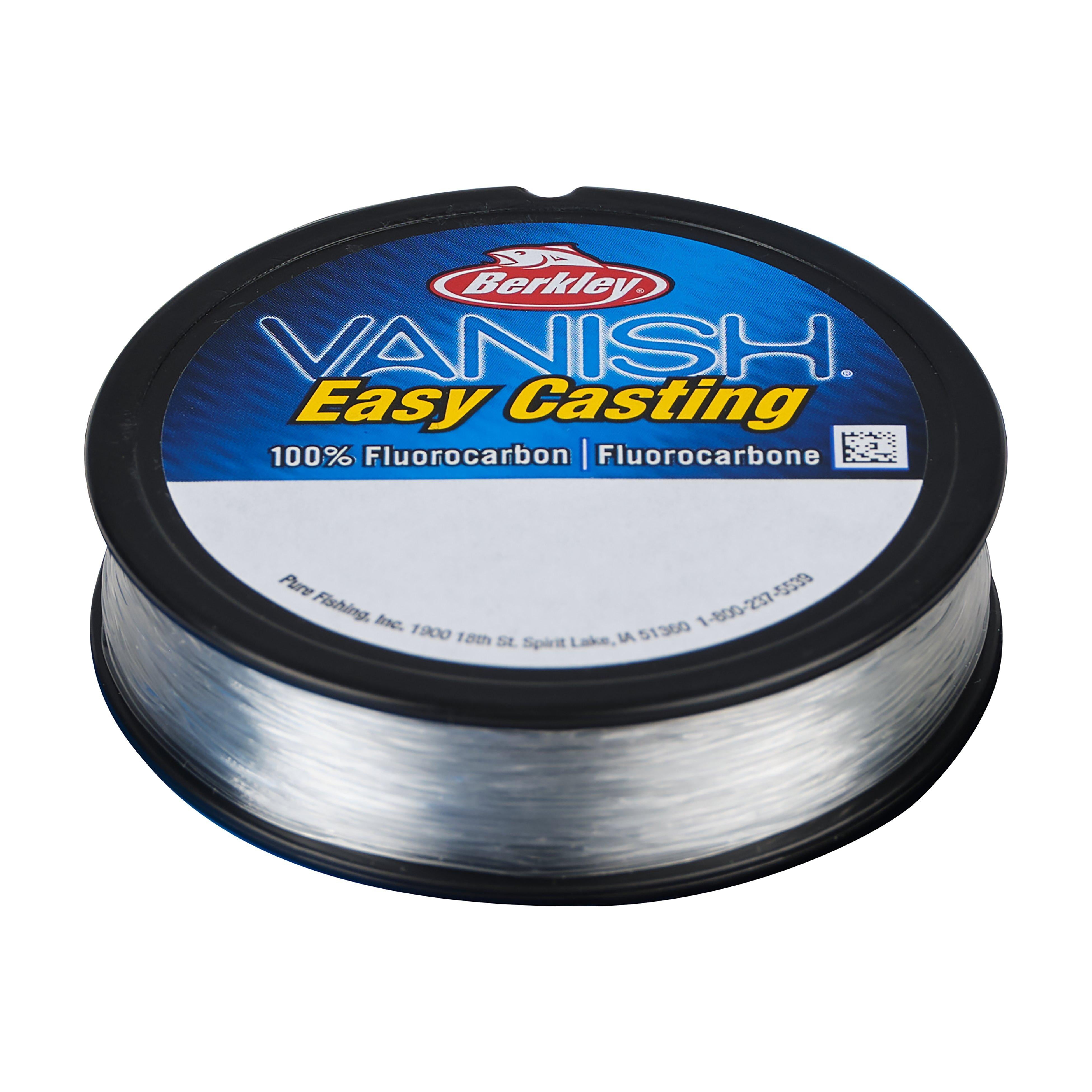 Berkley Vanish® Leader Material Fluorocarbon Fishing Line, Clear, 25 lb Test Strength, 40 yd