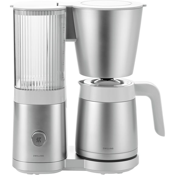 ZWILLING Enfinigy Drip Coffee Maker with Thermo Carafe 10 Cup, Awarded the SCA Golden Cup Standard, Silver