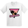 thumbnail image 3 of Inktastic California with Triangle and Palm Trees Youth T-Shirt, 3 of 5