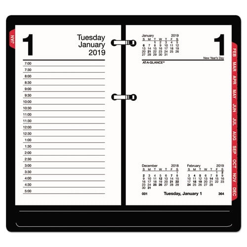 Desk Calendar Refill With Tns 3 1 2 X 6 White 2019 Walmart