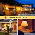 thumbnail image 4 of Simba Lighting LED Bug Non-Attracting A15 5W 40W Equivalent ETL Listed Bulbs 120V E26 Base Amber Warm Light 4-Pack, 4 of 10
