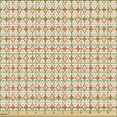 thumbnail image 2 of Ambesonne Mosaic Fabric by the Yard Upholstery, Minimal Damask Flourish Art, 10 Yards, Burnt Sienna and White, 2 of 5