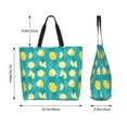thumbnail image 5 of Yiaed Lemon Blue Print Handbag for Women Tote Purse Shoulder Bag Large Fashion Hobo Purse Handbag Shopping Tote, 5 of 5