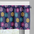 thumbnail image 3 of Ambesonne Floral Window Valance, Colorful Flowers Love, 54" X 18", Indigo and Multicolor, 3 of 5