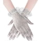 thumbnail image 2 of Lace Gloves for Women Bridal Floral Mesh Gloves Elegant Summer Courtesy Gloves for Wedding Tea Party Opera, 2 of 5