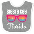 thumbnail image 3 of Inktastic Siesta Key Florida Beach Trip Girls Baby Bib, 3 of 4