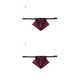thumbnail image 4 of Methold Mascota Bandana Bowknot Mascota Pañuelo Algodón Decoración Animal Babero Bufanda con Collar, Rojo Negro, L Negro rojo L 2piezas, 4 of 6