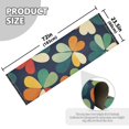 thumbnail image 5 of Yayeee Hallway Runner Rug 2'x6' Non Slip Machine Washable with Rubber Backing, Green Clover Pattern, 5 of 8