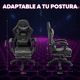 thumbnail image 4 of Silla Gaming TITANO con Reposapies y Luz LED Premium Gamer negro 6.49 pulg SGCRPLED01BL, 4 of 5
