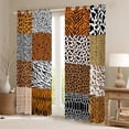 thumbnail image 2 of YST Western Curtains&nbsp;&&nbsp;Drapes 2 Panels 52"Wx63"L,Cowhide Cow Print Curtains Wild Animals Skin Blackout&nbsp;Curtains,Animal Hide Patchwork Spot Hair Western Home Decor, 2 of 6