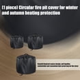 thumbnail image 4 of Outdoor Heaters Protectors Cover Waterproof PVC Lined Winter Fire Pit Guard Easy Fold Portable Design, 4 of 9
