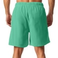 thumbnail image 4 of IYYVV Mens Corduroy Shorts Casual 7 Inch Elastic Waist Drawstring Summer Beach Loose Fit Shorts Big And Tall Short with Pockets Green XL, 4 of 4