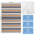 thumbnail image 5 of Orange Grey Striped Kitchen Towels Set of 3, Water Absorbent Dish Towel, Farmhouse Stripes Modern Abstract Art Decorative Hand Towels - Quick Drying Cloth for Cooking Baking, 18x28 Inch, 5 of 8