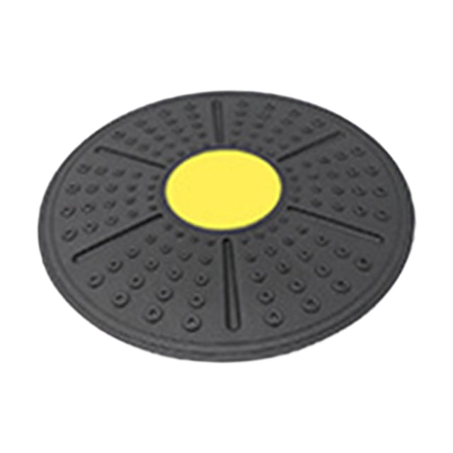 DYNWAVECA Wobble Balance Board Birthday Gift Balance Trainer Board for Gym Sports Yoga Yellow