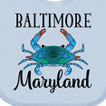 thumbnail image 4 of Inktastic Baltimore Maryland Vacation Blue Crab Boys or Girls Baby Bib, 4 of 4