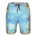 thumbnail image 4 of Kdxio Sea and Fish Pattern Mens Casual Shorts - Drawstring Summer Beach Sports Shorts for Men, 4 of 9