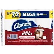 Charmin Ultra Strong Toilet Paper, 18 Mega Rolls = 72 Regular Rolls
