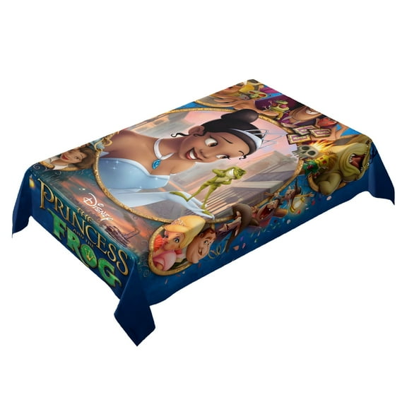 Tiana The Princess and the Frog-theme square tablecloth has an iconic print, fits most tables, and is easy to care for perfect gifts for fans friends and family，55" x 71"（140*180cm）